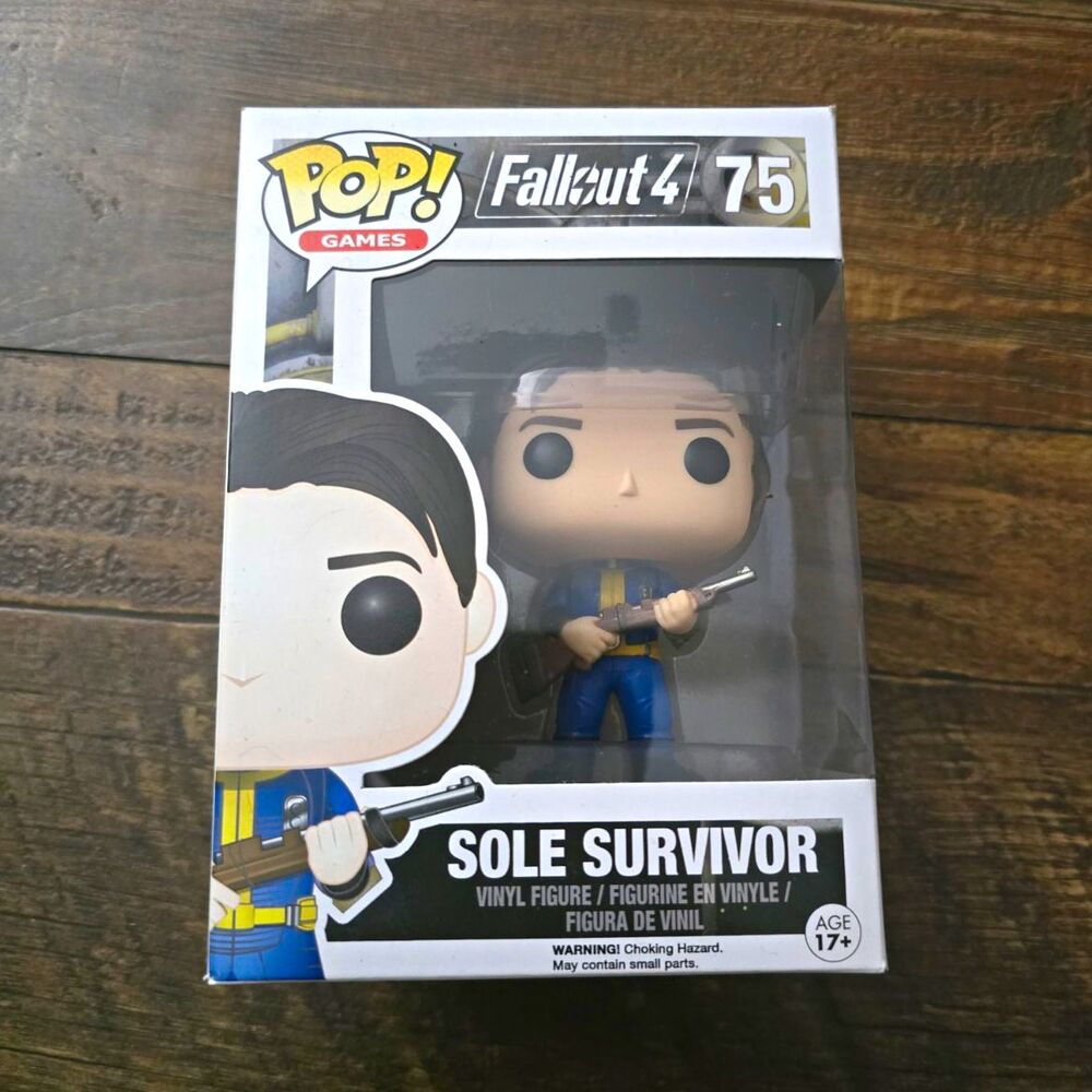 Funko Pop! Games Fallout 4 Sole Survivor Vinyl Figure #75 Boxed 2015